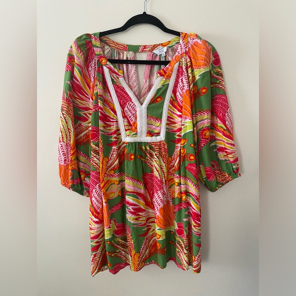 5 for $25 Crown & Ivy Womens 3/4 Length Sleeve Colorful Blouse